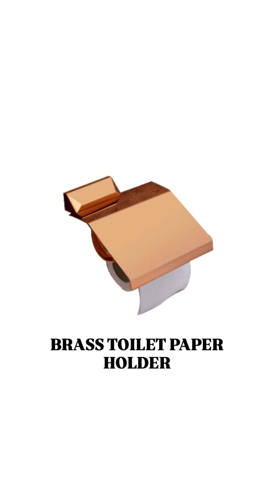 BRASS TOILET PAPER HOLDER