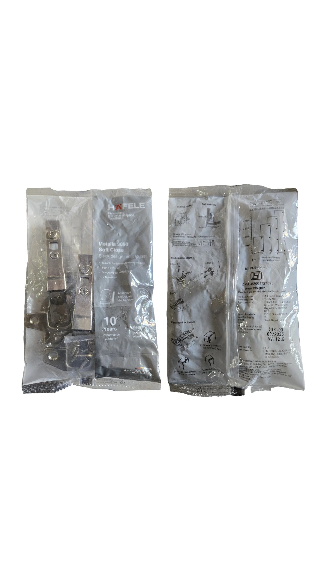 HAFELE AUTO HINGES 3D (SET)