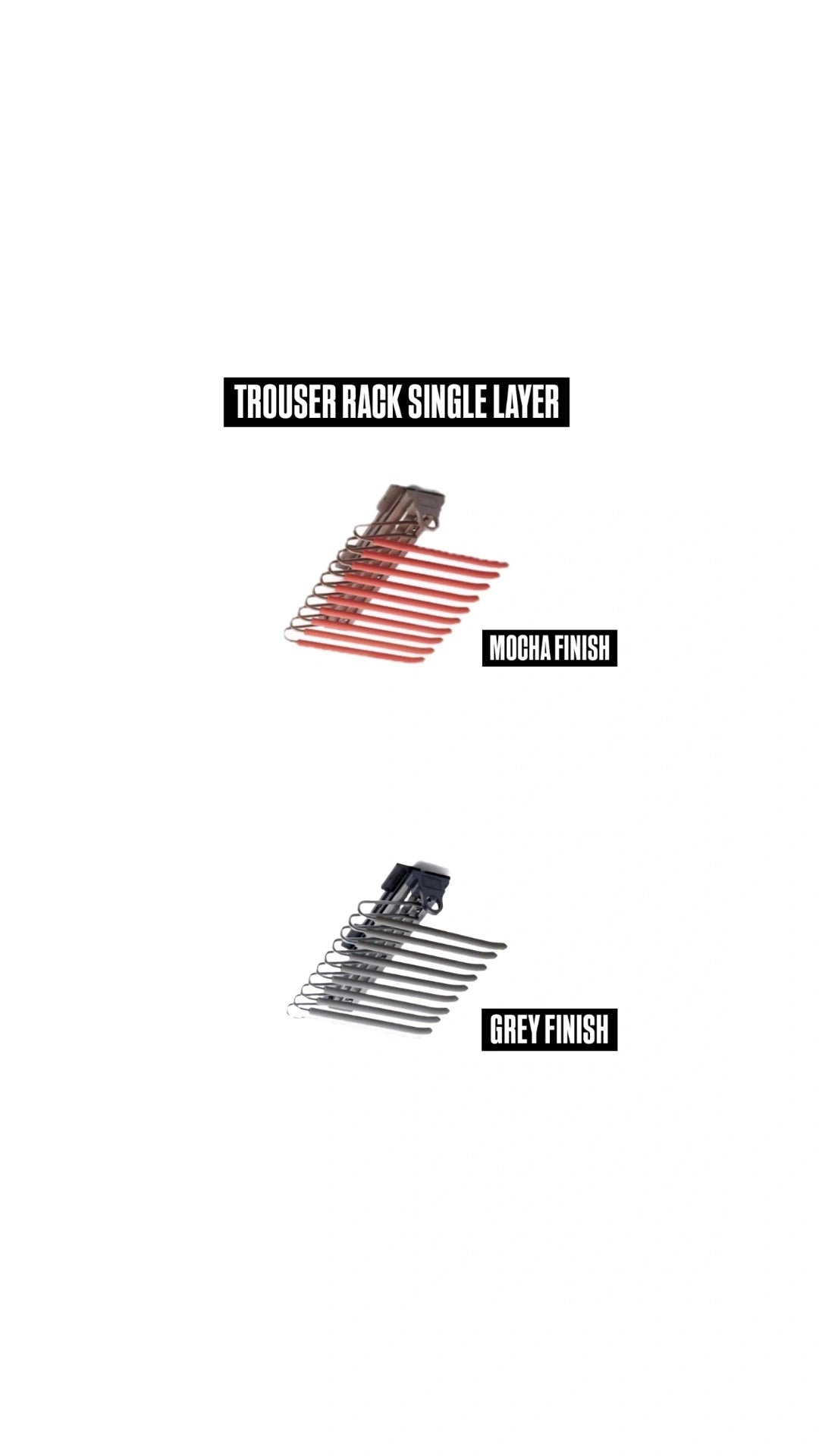 SINGLE LINE TROUSER RACK