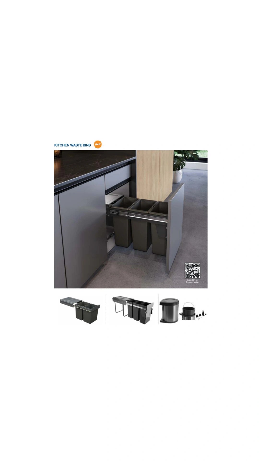 OZONE KITCHEN WASTE BINS
