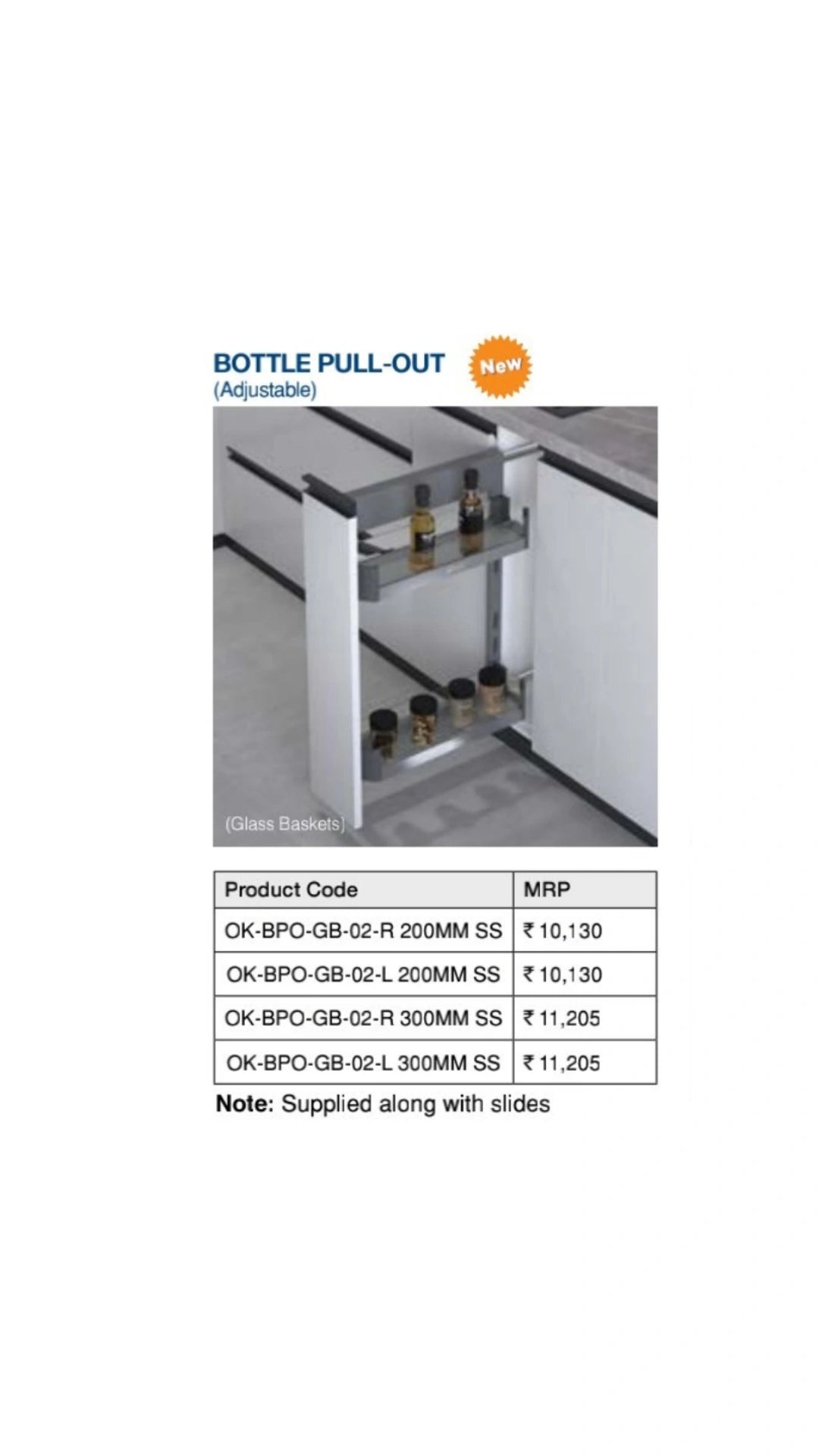 OZONE GLASS BOTTLE PULLOUT