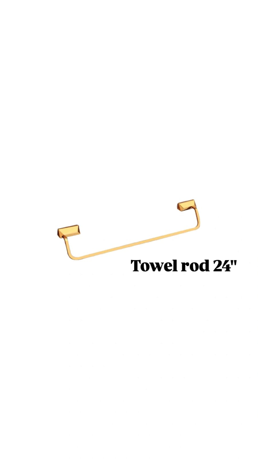 BRASS TOWEL ROD 24"