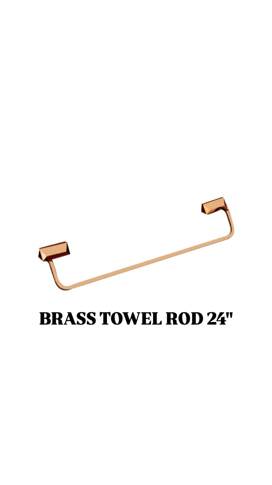 BRASS TOWEL ROD 24"