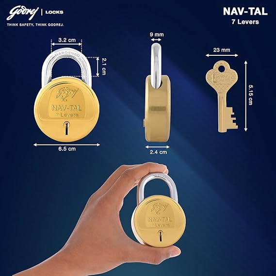 GODREJ NAV-TAL 7LEVER 4KEYS  (65MM)