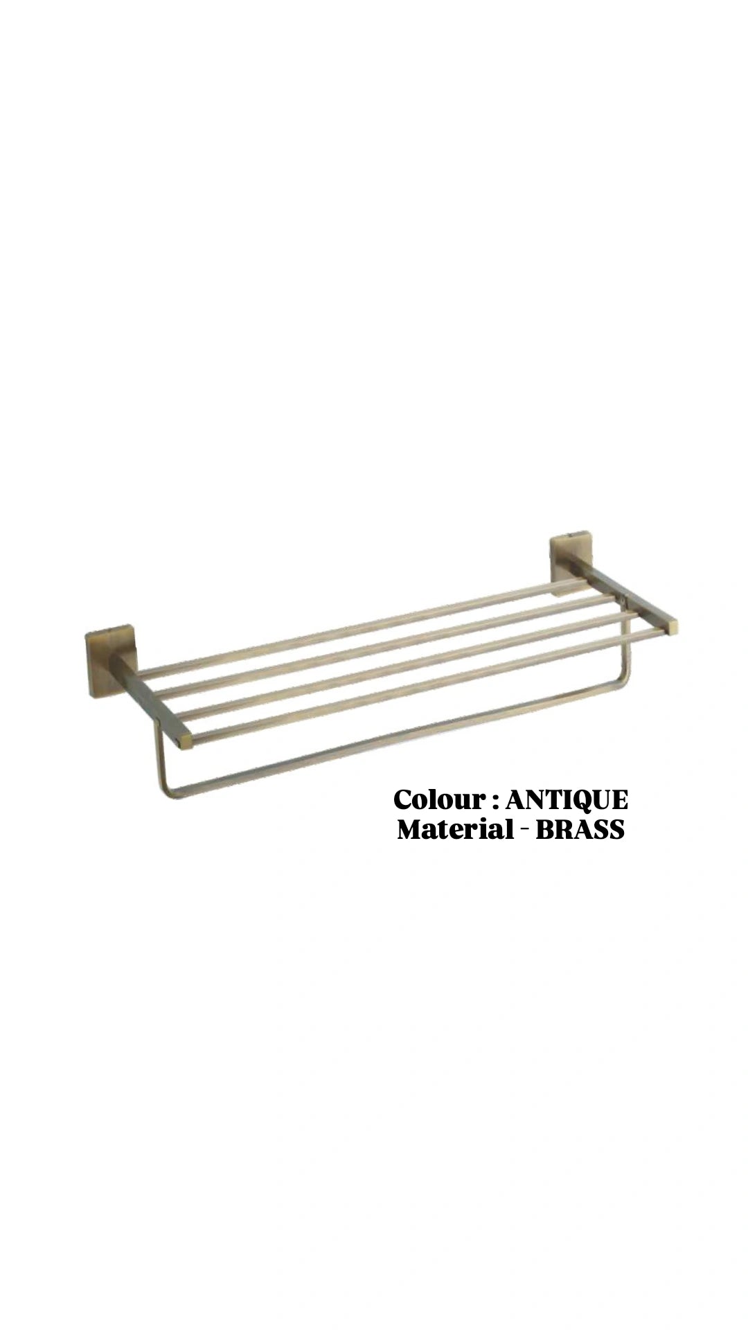 TOWEL RACK 24" (BRASS)