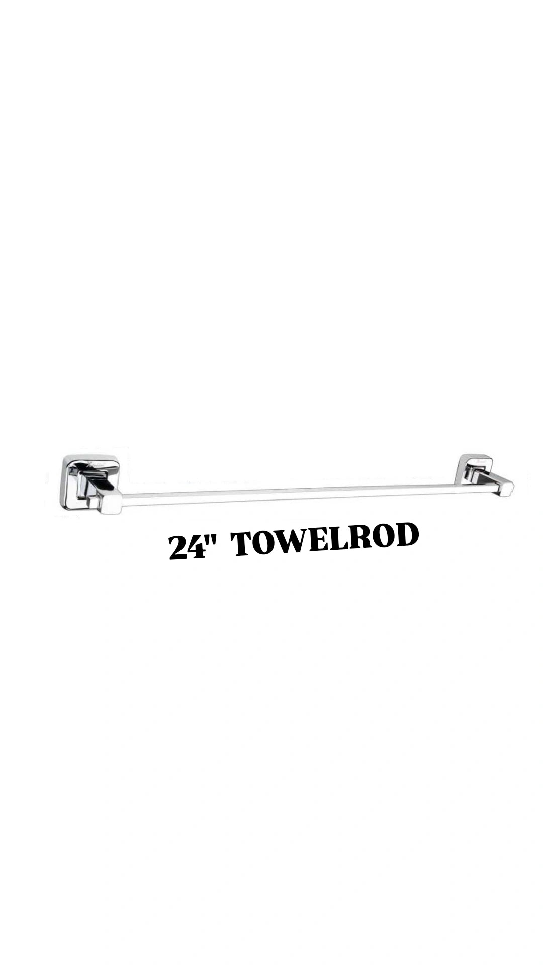 24" TOWEL ROD (STAINLESS STEEL)