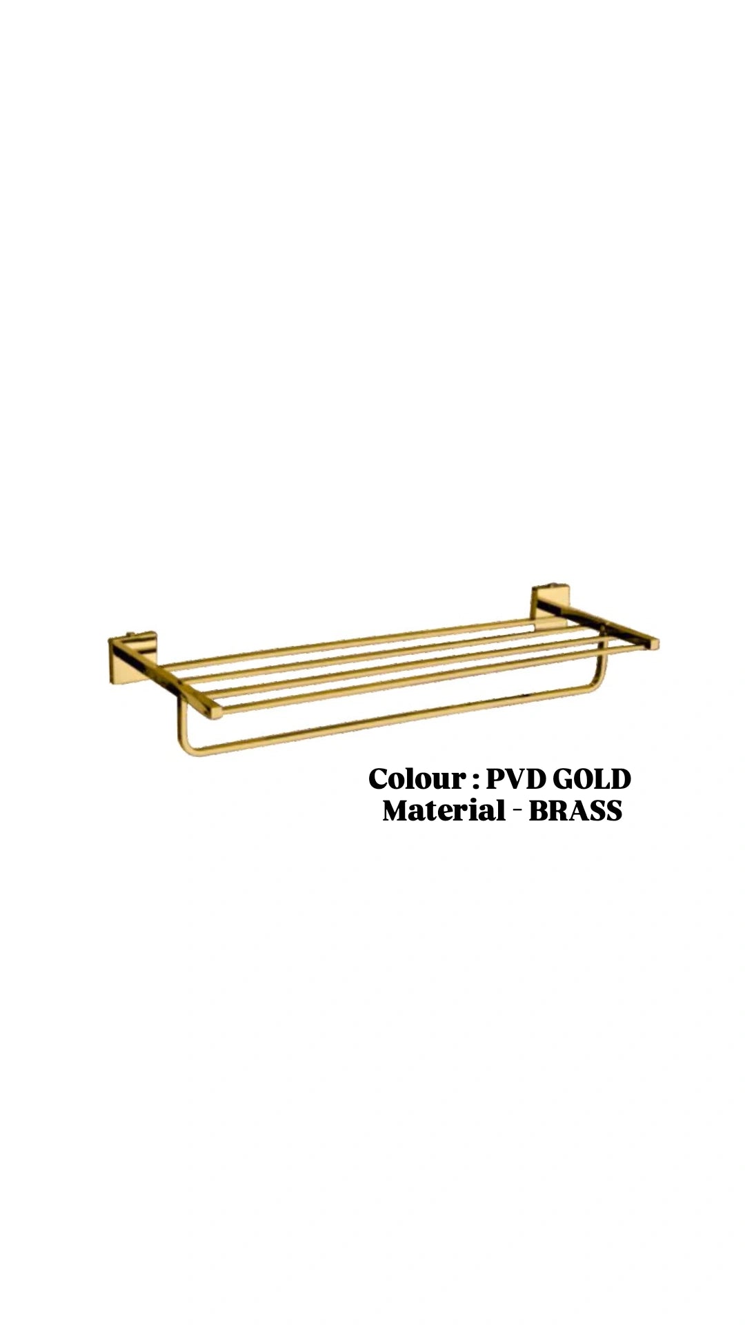 TOWEL RACK 24" (BRASS)