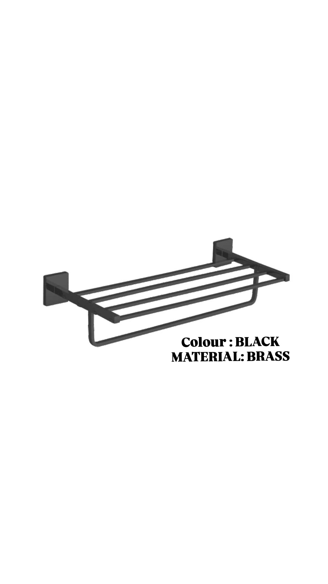 TOWEL RACK 24" (BRASS)