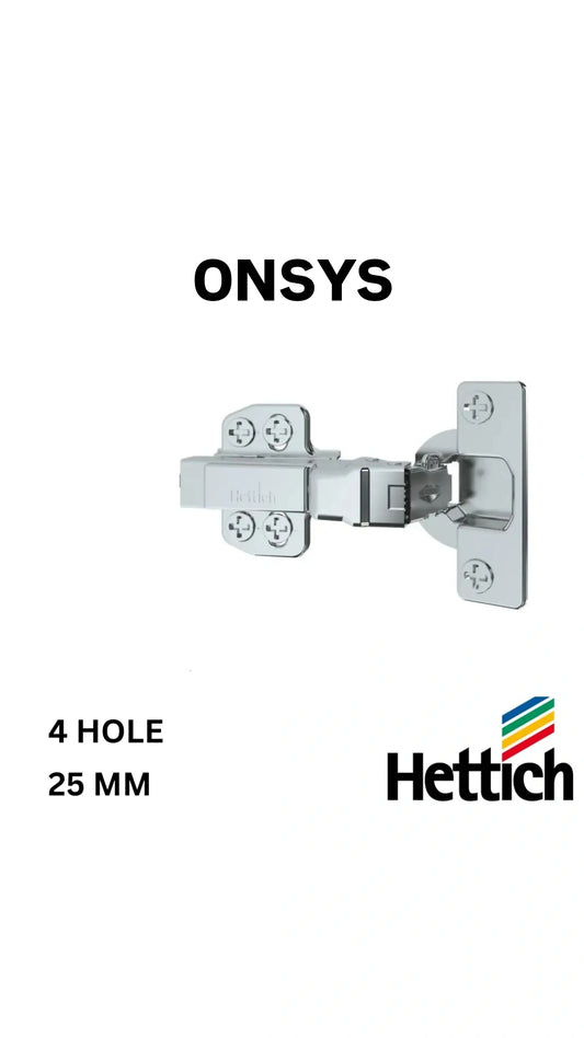 HETTICH ONSYS SOFTCLOSE AUTO HINGES 25mm (SET)