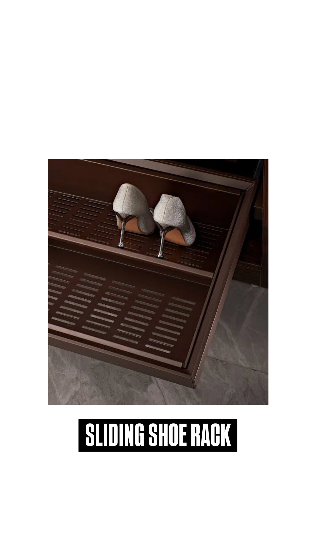 SLIDING SHOE RACK