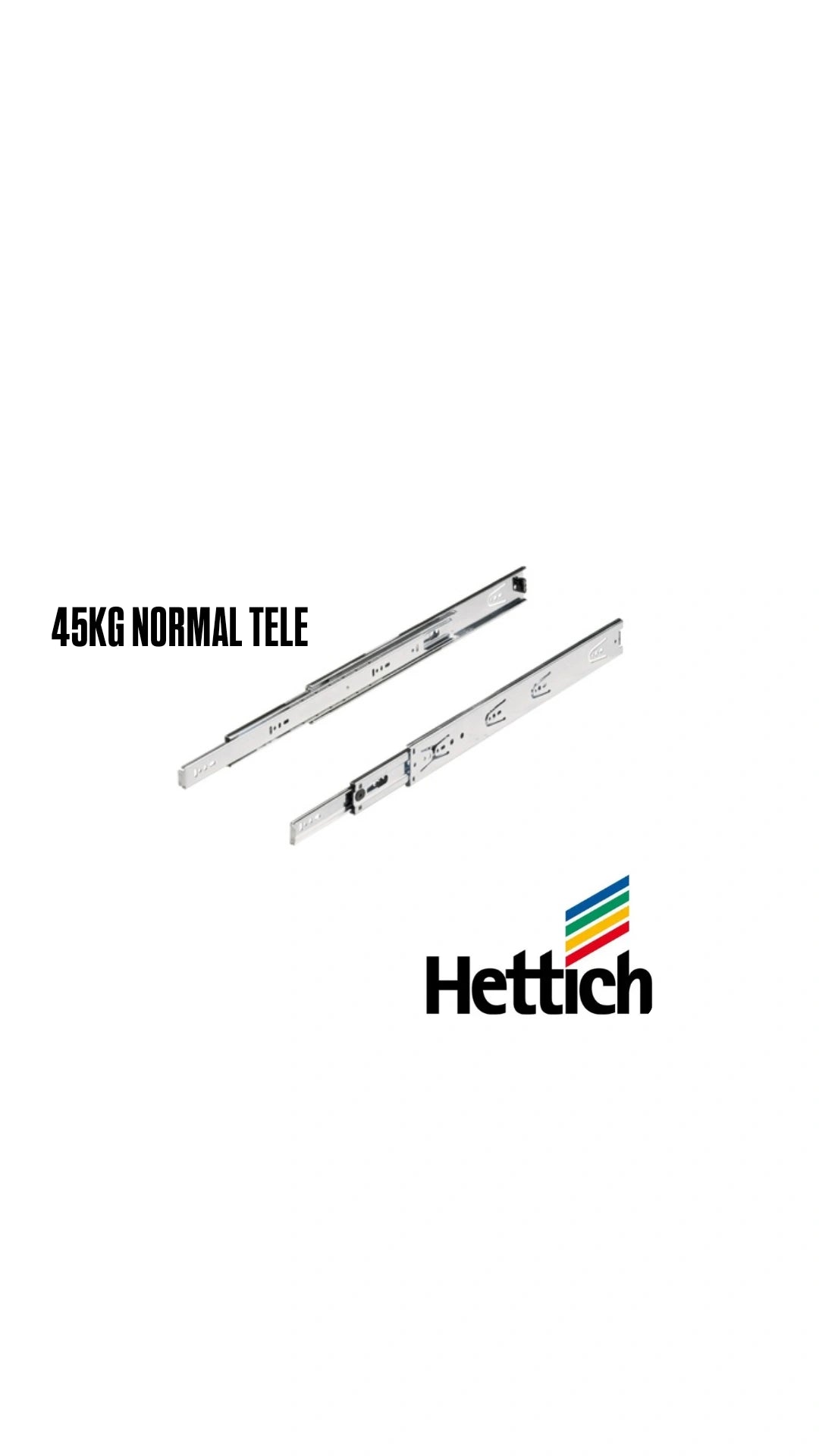 HETTICH REGULAR DRAWER CHANNEL 45KG (KA5632)
