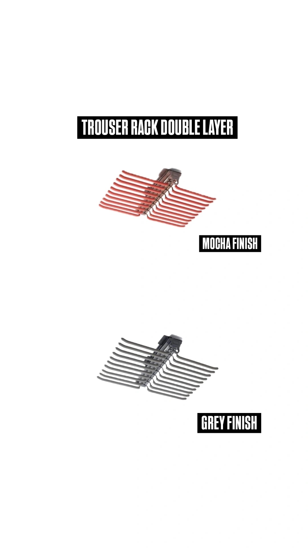 DOUBLE LINE TROUSER RACK