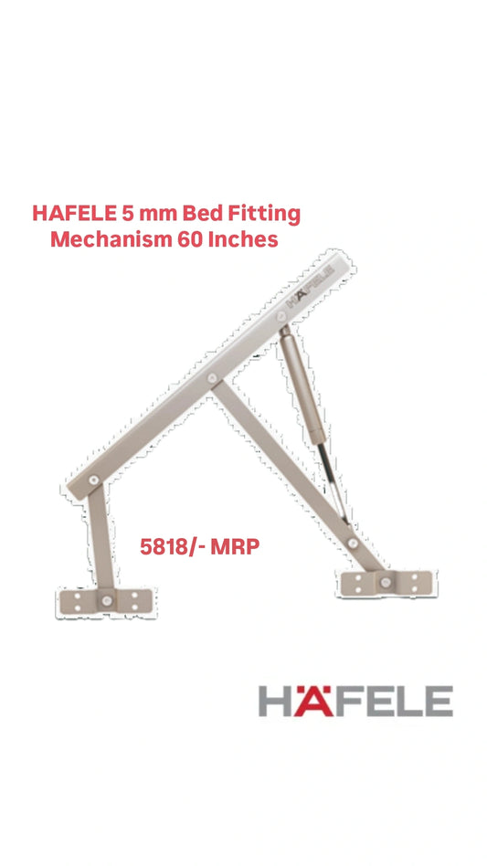 HAFELE 5mm BED MECHANISM 60" + GAS SPRING PUMP (COMBO)
