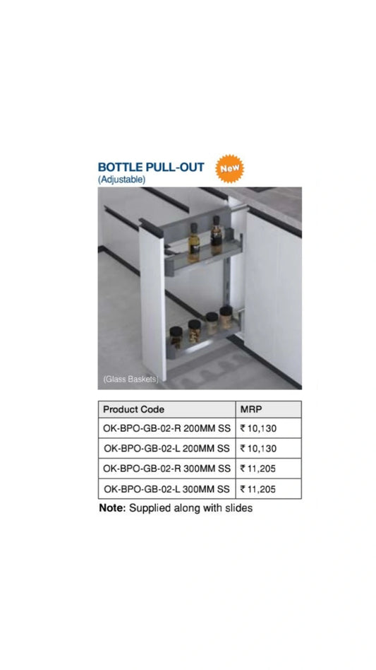 OZONE GLASS BOTTLE PULLOUT